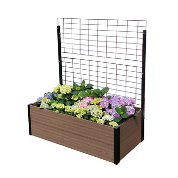 K2130 Wallside Raised Garden Bed with Trellis